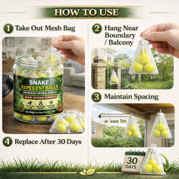 Snake Repellent Balls - Advanced Herbal Shield Protection