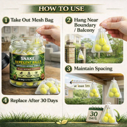 Snake Repellent Balls - Advanced Herbal Shield Protection